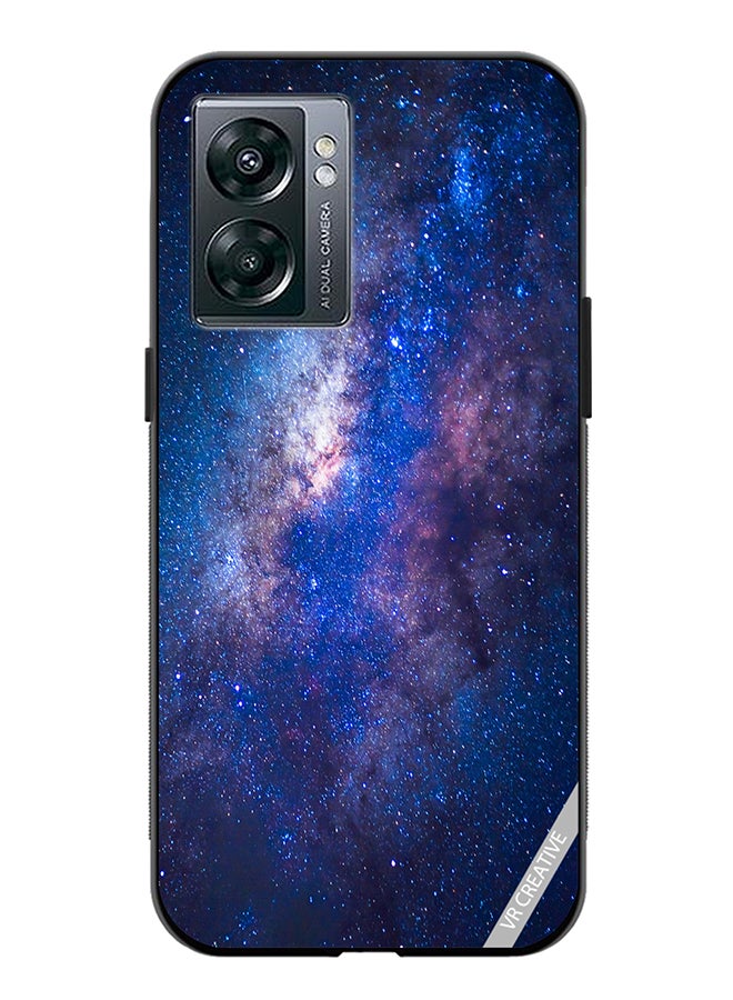 VR CREATIVE Protective Case Cover For Oppo A57 5G Galaxy Design Multicolour - Image 1