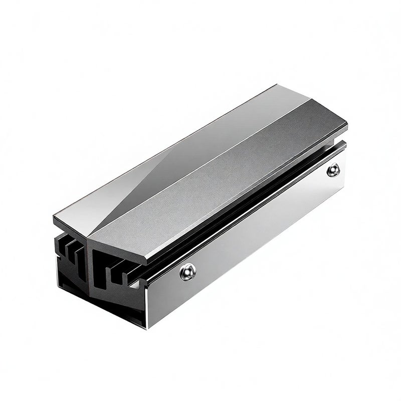 JONSBO M.2 SSD Heatsink for M.2 2280 SSD Single/Dual Sided Type Aluminium SSD Cooler with Silicone Thermal Pad, Grey - Image 1