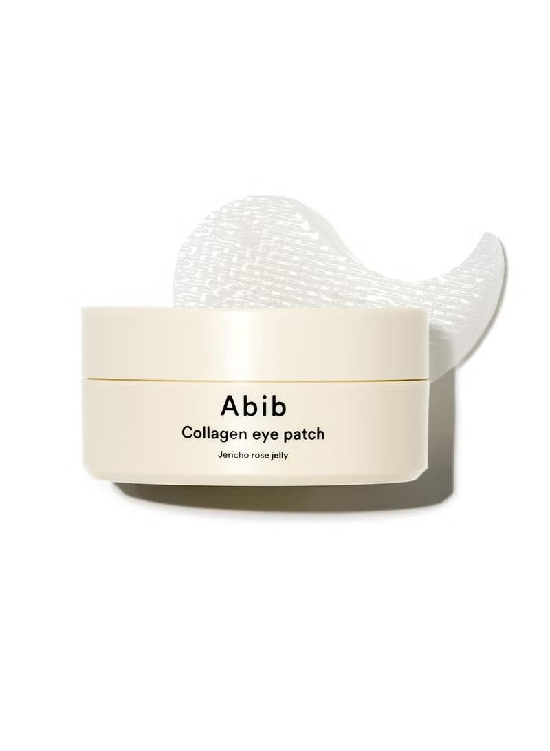 abib Collagen Eye Patch Jericho Rose Jelly 60  Patches, Korean Under Eye Patches for Puffy Eyes and Dark Circles, Anti-Wrinkle, Collagen, Caffeine, Niacinamide, Ceramide, Antioxidant, Skin Care - Image 1