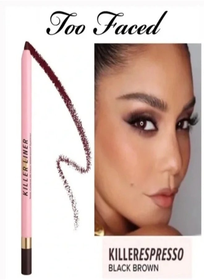 Too FacedCosmetics - Too Faced Killer Liner 36 Hour Waterproof Gel Eyeliner  Killer Espresso - Black Brown 1.13g - Image 1