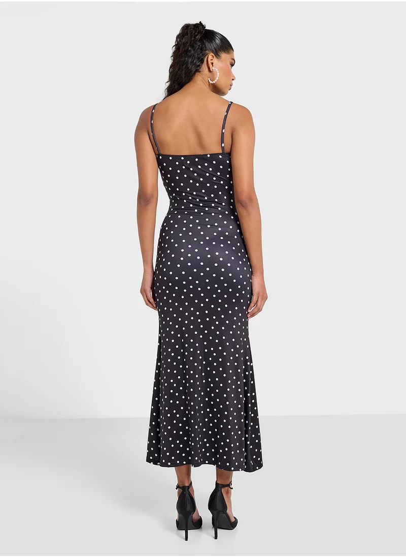 ELLA Strappy Polka Dress