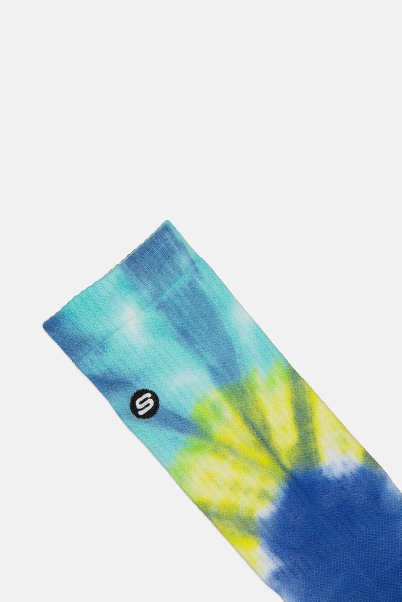 SKECHERS Women Tie Dye Crew Socks, Multicolor - Image 3