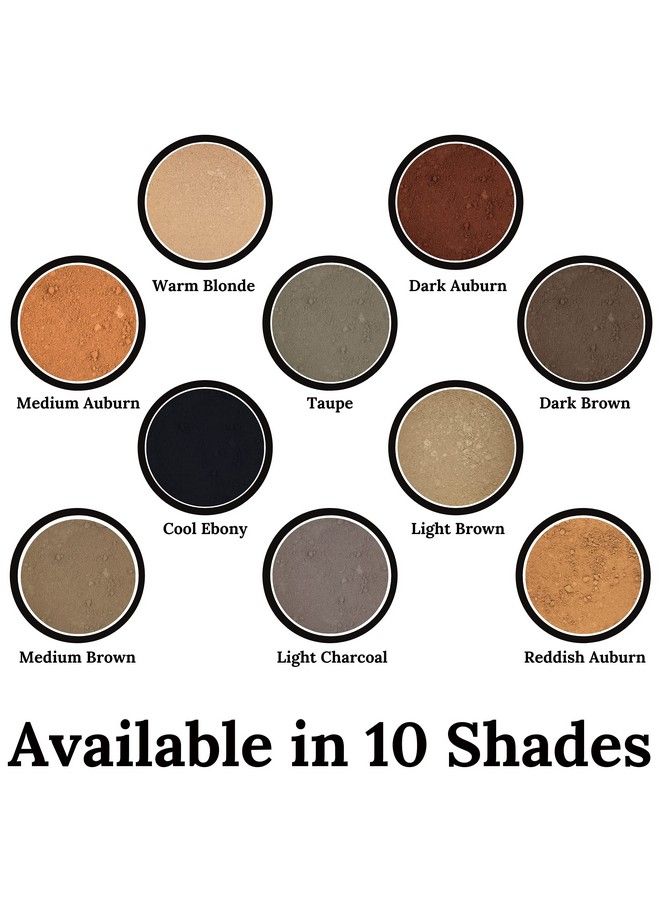 NuBeauti Natural Eyebrow Powder Eyebrow Kit Mica Brow Powder Eyebrow Makeup Kit with Professional Angled Eyebrow Brush 10 Natural Shades No Parabens or Chemicals Eyebrow Shaper Kit by NuBeauti - Image 5