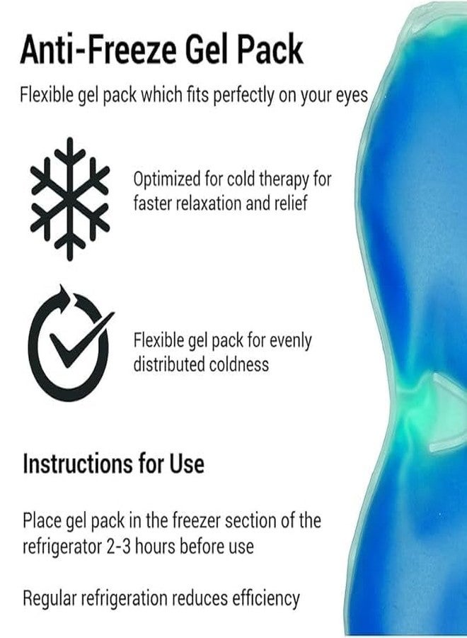 DineZen Eye Mask Cooling Gel Eye Cooling Gel Pads Ice Gel Mask Cooling Eyes Ice Eye Mask Pain Relief Redness Eye Gel For Dark Circles Eye Patches for Women and Men (Multi) - Image 4