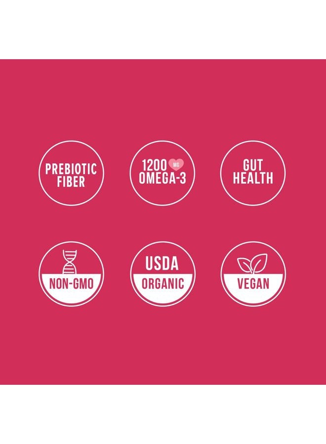 Mamma Chia Organic Prebiotic Squeeze Snack, Strawberry Lemonade, 16-3.5 Ounce, Fiber-Rich Prebiotic Gut Support, USDA Organic, Non-GMO, Vegan, Gluten Free (Pack of 16) - Image 5