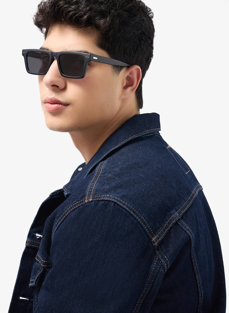 Seventy Five  Classic Bold Rectangular Wayfarer Sunglasses for Men | Best Price UAE