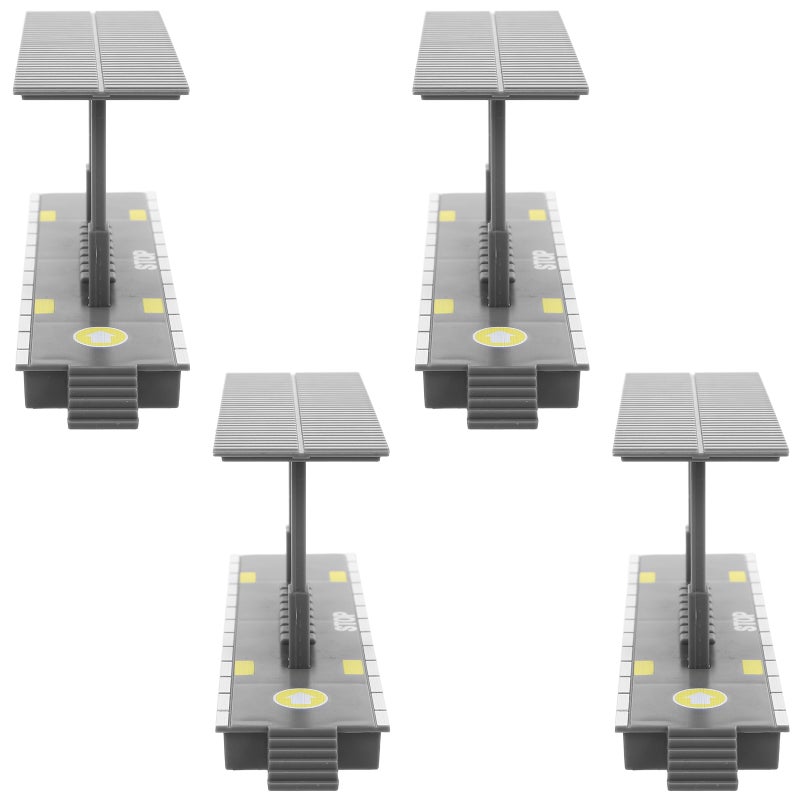 4pcs Diy Train Platform Model Railway Station Platform For Kids Simulation Station Toy For Pretend Train Building Accessories For Children - Image 1