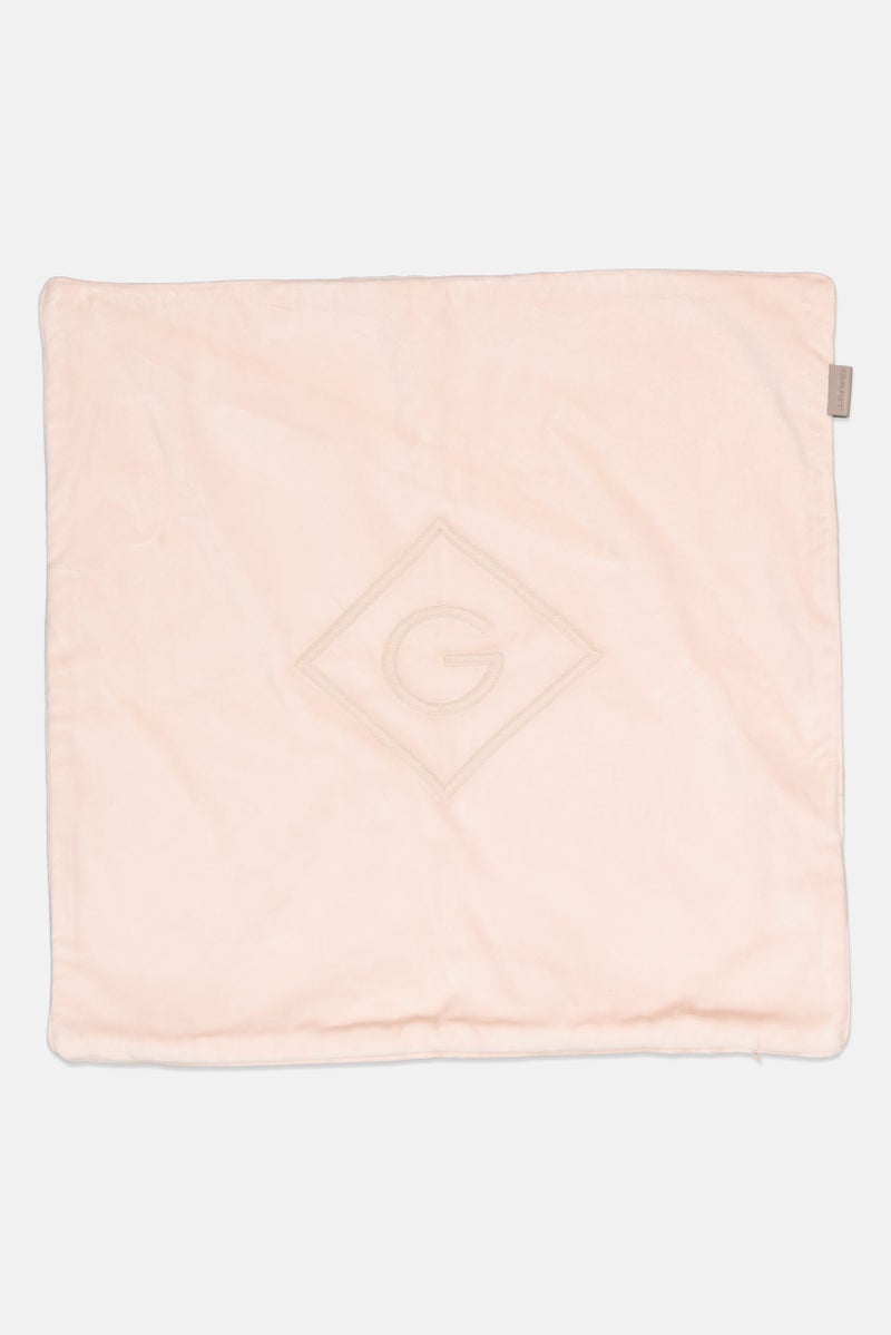 GANT Embroidered Logo Decorative Cushion Cover 50 x 50 Cm, Pink - Image 1