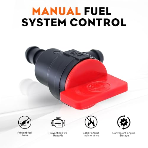 HIPA (Pack of 2) 1/4" 90 Degree Fuel Shut Off Valve for 698181 494539 697944 Tecumseh 35857 - Image 3