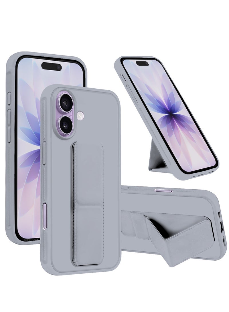 2 Packs Premium PU Leather Case for iPhone 17 with Stand Function Shockproof and Anti Scratch Finger Grip with Privacy Screen Protector - Image 2