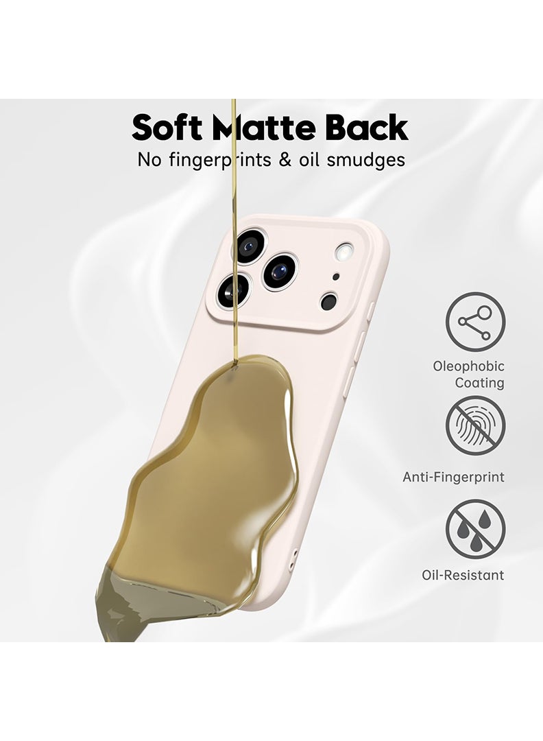 Case Up Compatible with Apple iPhone 17 Pro Case, Soft & Premium Liquid Silicone [Anti-Scratch Microfiber Lining] Shockproof Protective Slim Phone Cover Matcha Green - Image 3