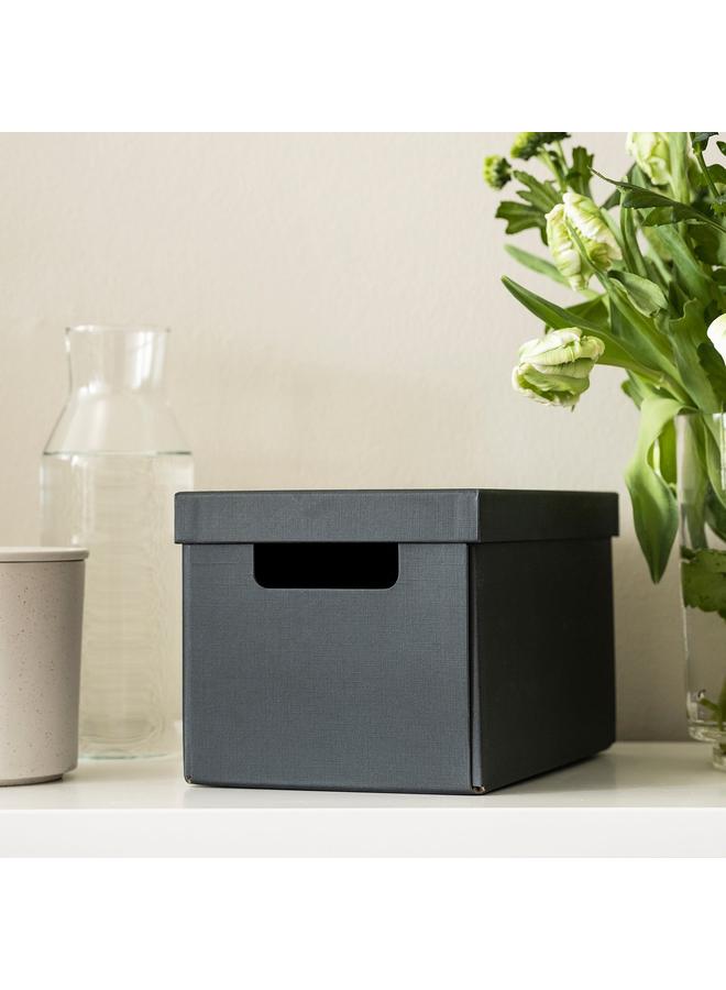 إيروريكس صندوق تخزين مع غطاء، لون أنثراسيت، 18×25×16 سم - Image 4