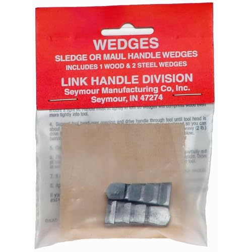 SEYMOUR Sledge or Maul Handle Wedges - 1 Wood & 2 Steel - Image 3