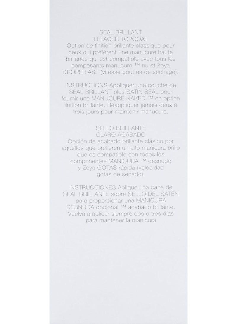 ZOYA Naked Manicure Glossy Seal Top Coat, 0.5 fl. oz. - Image 5