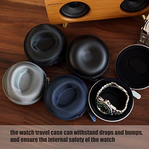 Besforu Watch Travel Case for Men and Women Portable Single Watch Storage box and Organizer for Wristwatches and Smart Watches (Blue（1 slot）) - Image 5