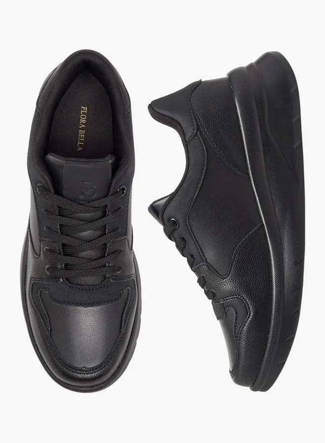 Flora Bella By Shoexpress Women's Panelled Lace-Up Sneakers