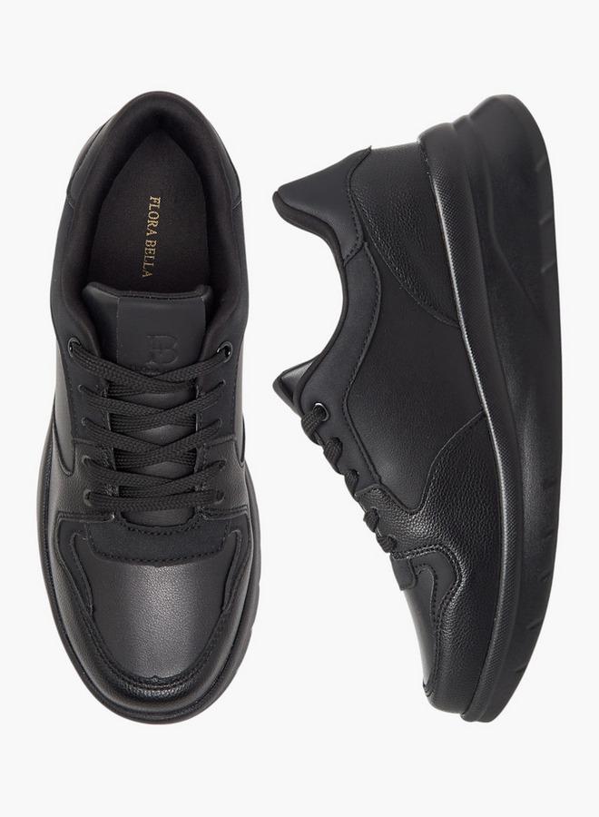 Flora Bella By Shoexpress Women's Panelled Lace-Up Sneakers - Image 2