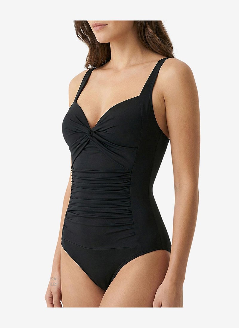 Penti Women Shirred Black Swimsuit - Image 5