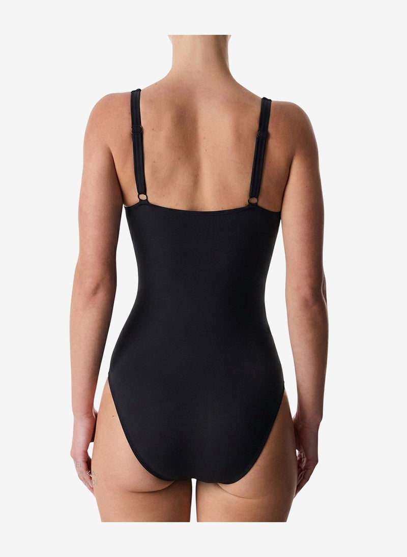 Penti Women Shirred Black Swimsuit - Image 3