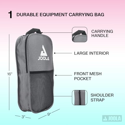 JOOLA Ben Johns Pickleball Set - Made with Reinforced Fiberglass and Honeycomb Polypropylene - Includes 2 Paddles, 4 Balls, and JOOLA Pickleball Bag - Image 3