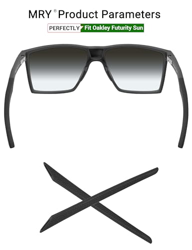 Mryok Replacement Earsocks for Oakley Futurity Sun OO9482 / Futurity OX8052 Sunglasses - Black - Image 2