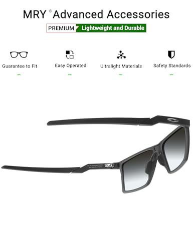 Mryok Replacement Earsocks for Oakley Futurity Sun OO9482 / Futurity OX8052 Sunglasses - Black - Image 3