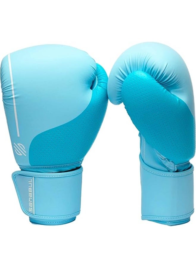 Sanabul  EE Women's Boxing Gloves â€“ 14oz Ice Blue | Pro Training, Sparring, Muay Thai, MMA, Kickboxing, Heavy Bag Punching - Image 4