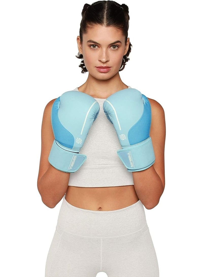Sanabul  EE Women's Boxing Gloves â€“ 14oz Ice Blue | Pro Training, Sparring, Muay Thai, MMA, Kickboxing, Heavy Bag Punching - Image 5
