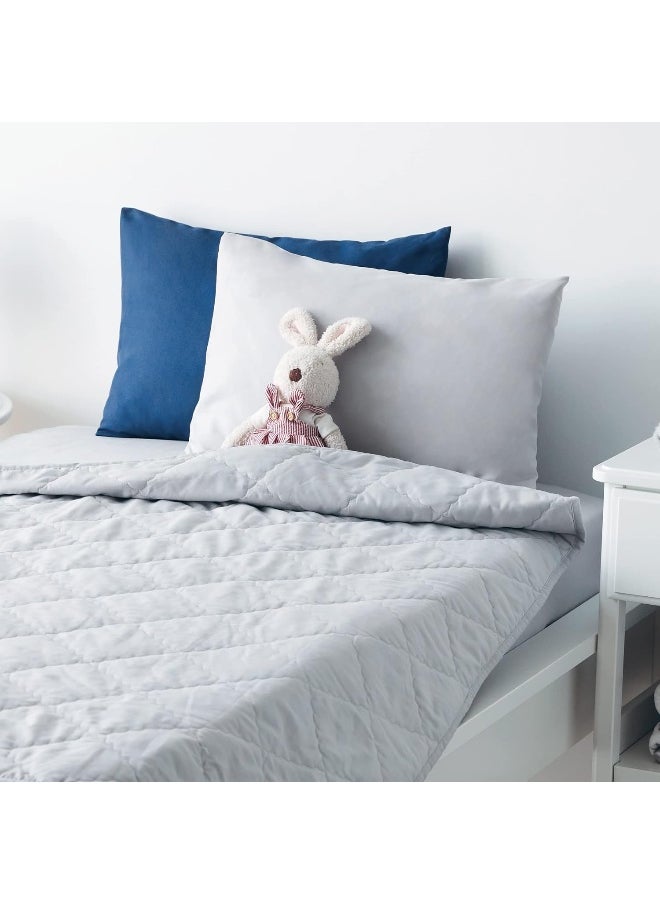 TILLYOU TILLYOU Toddler Pillowcase 2 Pack with Envelope Closure, 13" x 18" Silky Soft Microfiber Travel Kids Pillowcase for Boys and Girls, Gray & Navy  - Image 5
