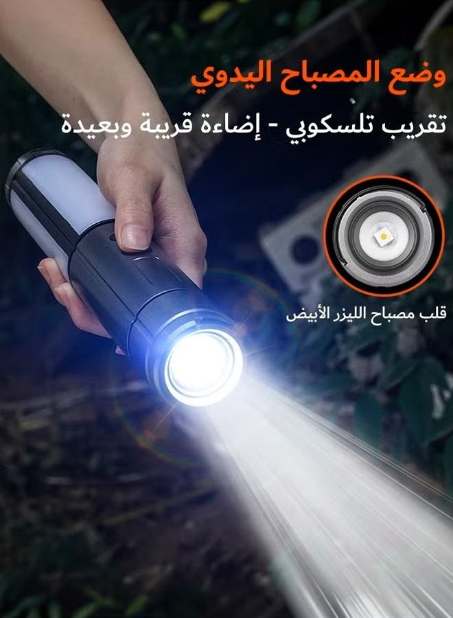 فانوس تخييم | شحن سريع 3 ساعات | إضاءة عريضة 120° | قابل للطي وخفيف الوزن (رحلات/منزل/طوارئ) - Image 4