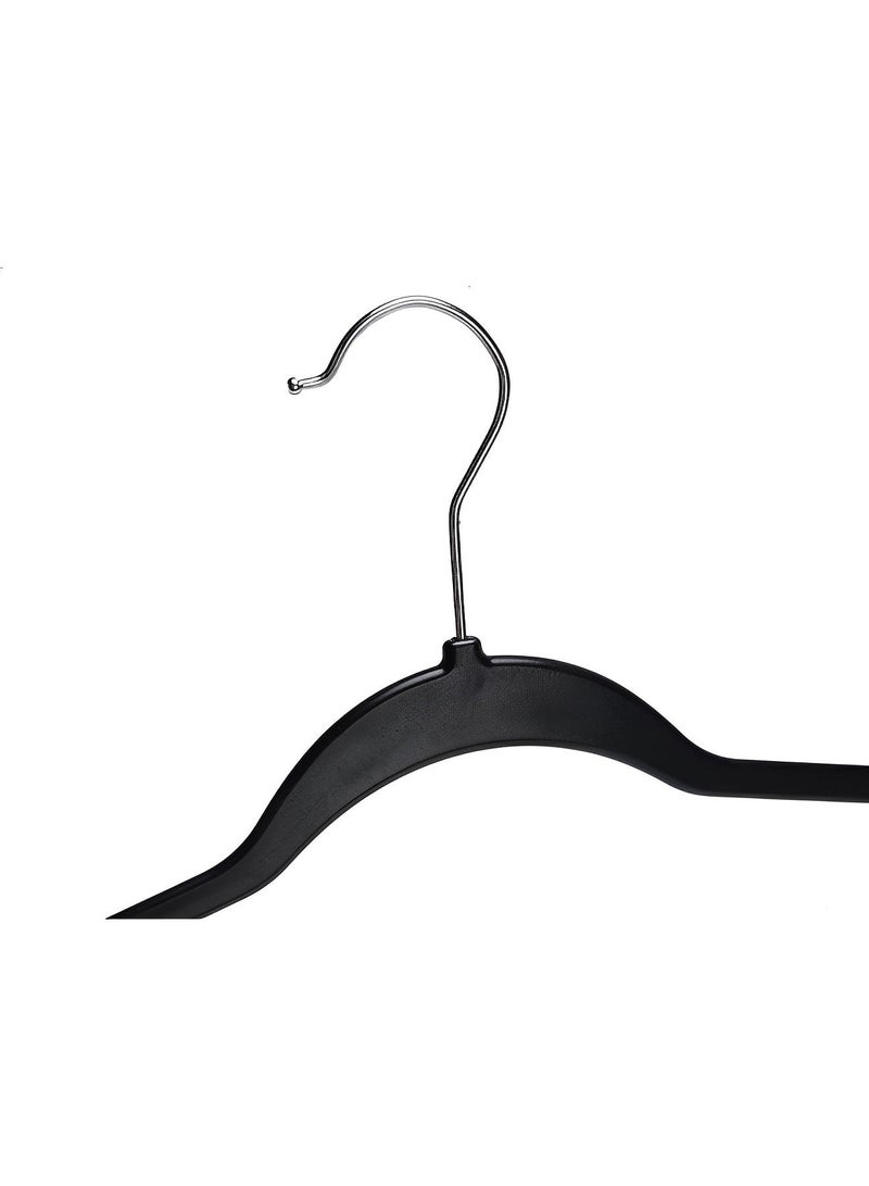 High-quality Wet and Dry Plastic Clothes Hangers Home Wardrobe Organizer Black Non-flocking Universal Clothes Drying Rack for Men and Women 10 Pieces - Image 5