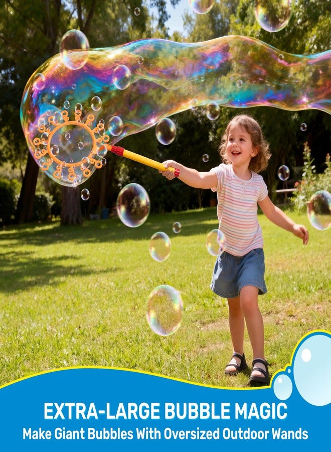 SYNCFUN Big Bubble Wands Set Bulk for Kids Summer Outdoor Toy Game Activity Party Favors, 8 Pcs Giant Bubble Maker with Tray, 20.5" Large Wand Set for All Age People - Image 3