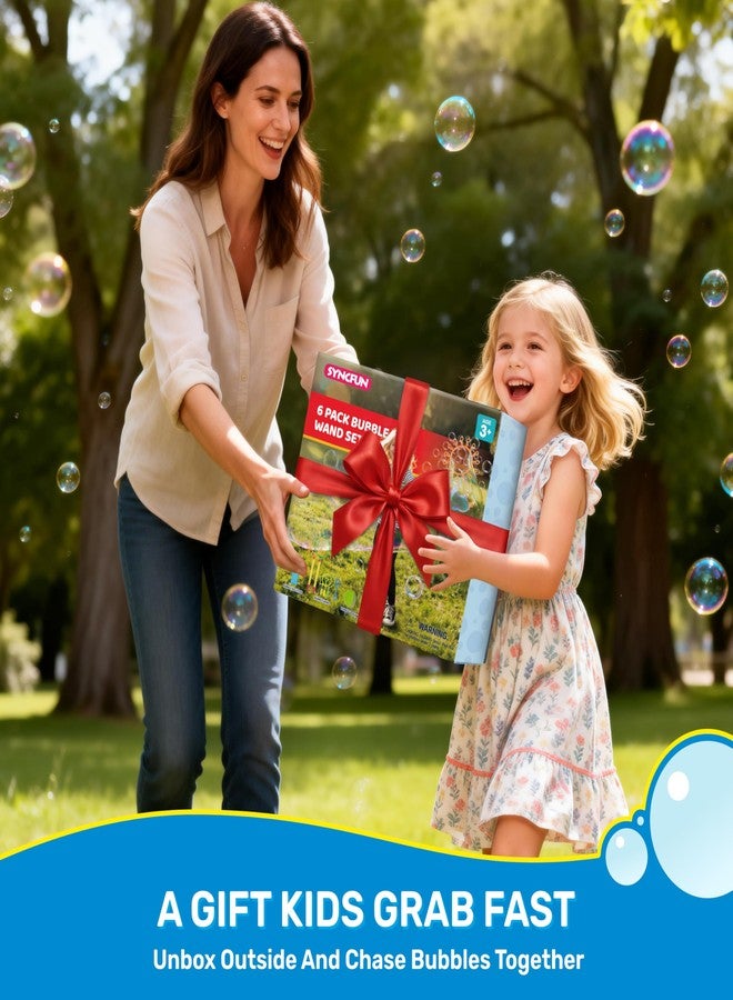 SYNCFUN Big Bubble Wands Set Bulk for Kids Summer Outdoor Toy Game Activity Party Favors, 8 Pcs Giant Bubble Maker with Tray, 20.5" Large Wand Set for All Age People - Image 2
