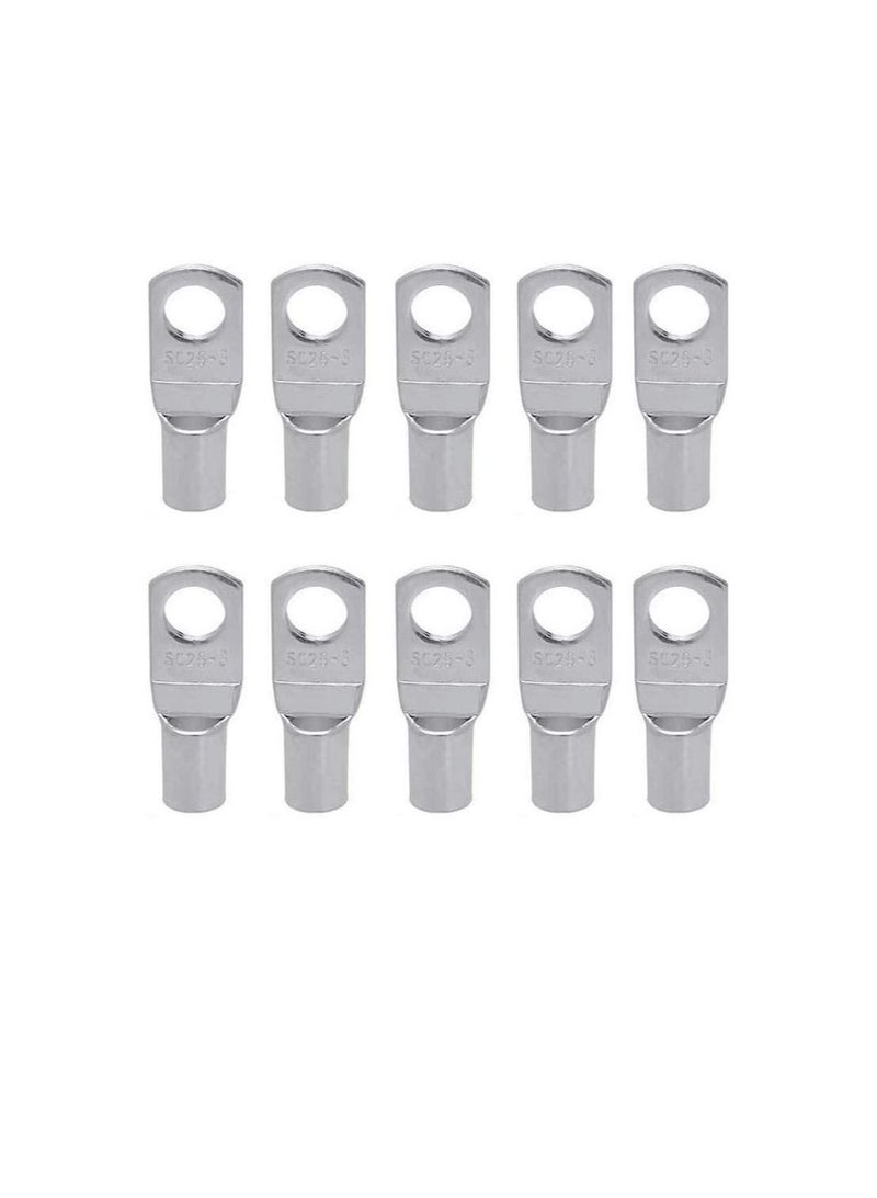 Copper Cable Lugs 10Pcs Set-Wire Terminals, Connector Cable lugs Ring Battery SC Terminals, for Marine, Solar, Automotive, Electric, Home Applications etc (Hole Size 10mm, Cable Size 95mm)  - Image 2