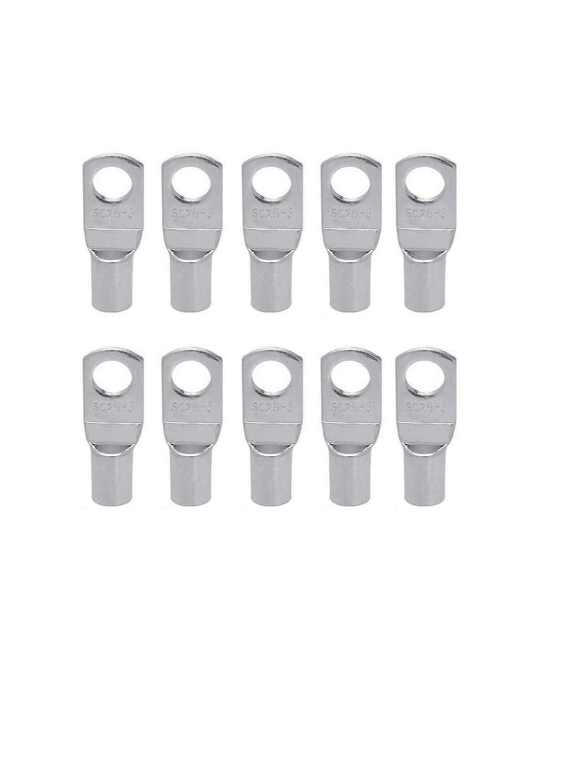 Copper Cable Lugs 10Pcs Set-Wire Terminals, Connector Cable lugs Ring Battery SC Terminals, for Marine, Solar, Automotive, Electric, Home Applications etc (Hole Size 10mm, Cable Size 95mm)  - Image 1