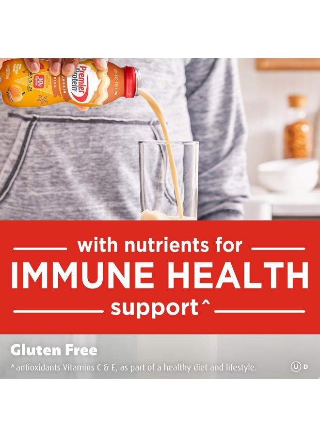 Premier Protein Shake Limited Edition 30g 1g Sugar 24 Vitamins Minerals Nutrients to Support Immune Health, Pumpkin Spice, 11.5 Fl Oz (Pack of 12) - Image 3