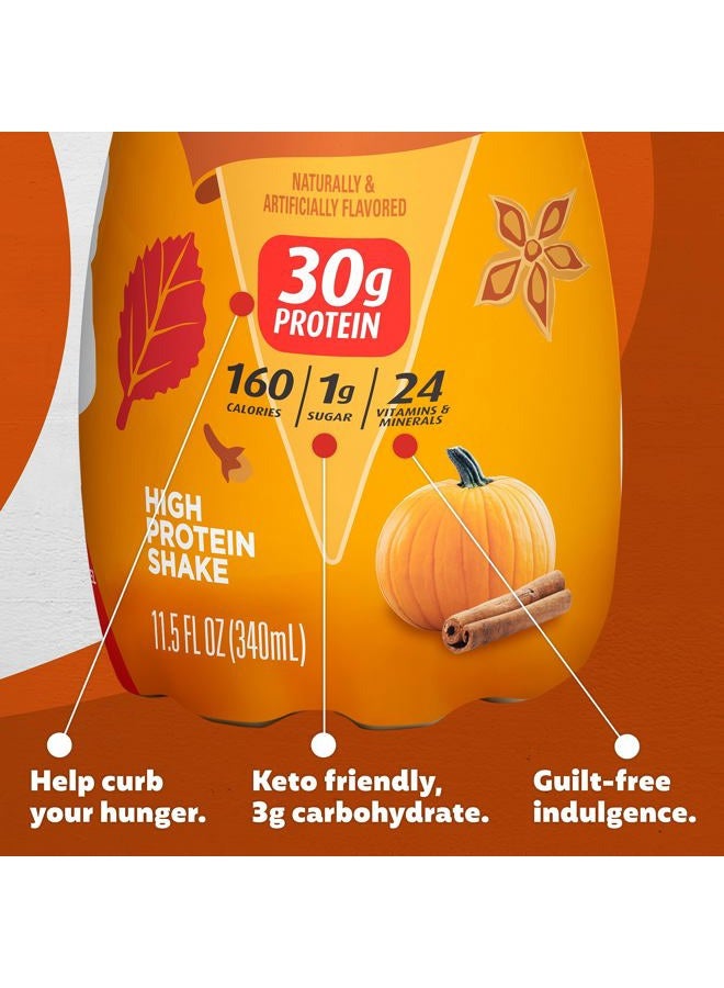 Premier Protein Shake Limited Edition 30g 1g Sugar 24 Vitamins Minerals Nutrients to Support Immune Health, Pumpkin Spice, 11.5 Fl Oz (Pack of 12) - Image 4
