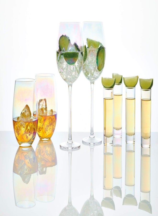 باركرافت أكواب باركرافت الفاخرة الطويلة ذات اللون اللؤلؤي المتلألئ | طقم من 4 أكواب | أكواب سعة 60 مل للتيكيلا والفودكا للحفلات والهدايا | أكواب قصيرة أنيقة من ثين كيتشن - Image 5