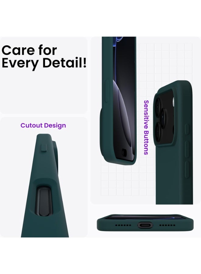 جراب لهاتف iPhone 17 Pro Max مصنوع من جل السيليكون السائل الناعم، حماية كاملة للجسم ضد الصدمات، غطاء غير لامع، بطانة ناعمة من الألياف الدقيقة، جراب خلفي نحيف لهاتف iPhone 17 Pro Max - Image 4