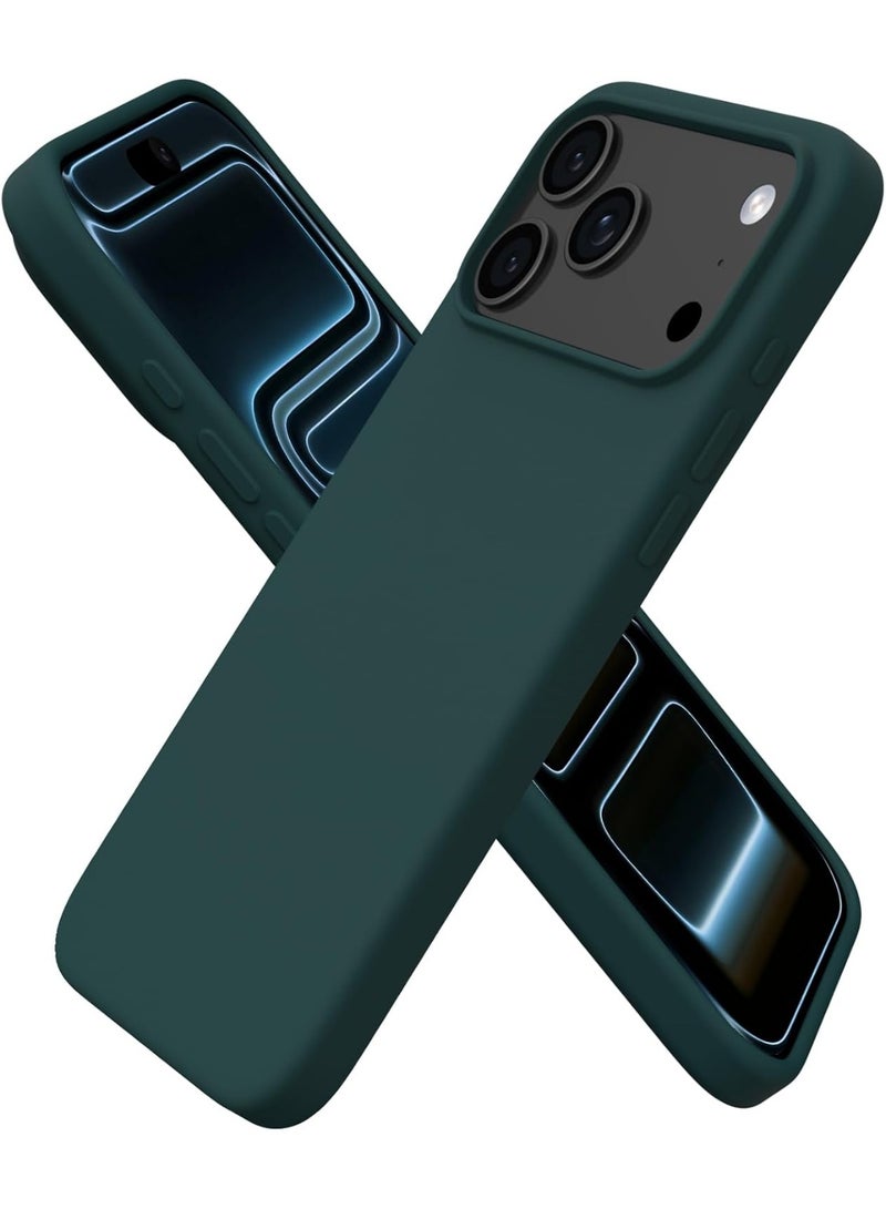 جراب لهاتف iPhone 17 Pro Max مصنوع من جل السيليكون السائل الناعم، حماية كاملة للجسم ضد الصدمات، غطاء غير لامع، بطانة ناعمة من الألياف الدقيقة، جراب خلفي نحيف لهاتف iPhone 17 Pro Max - Image 1