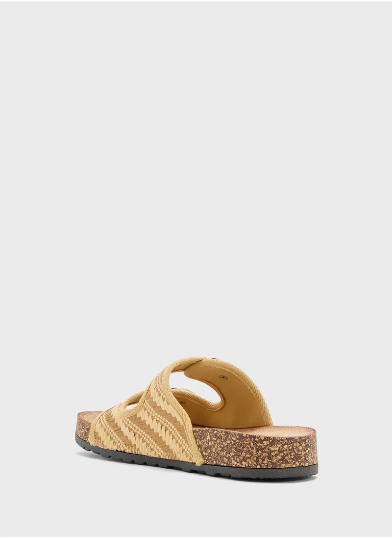 Pink Step Ladies Casual Flat Sandal