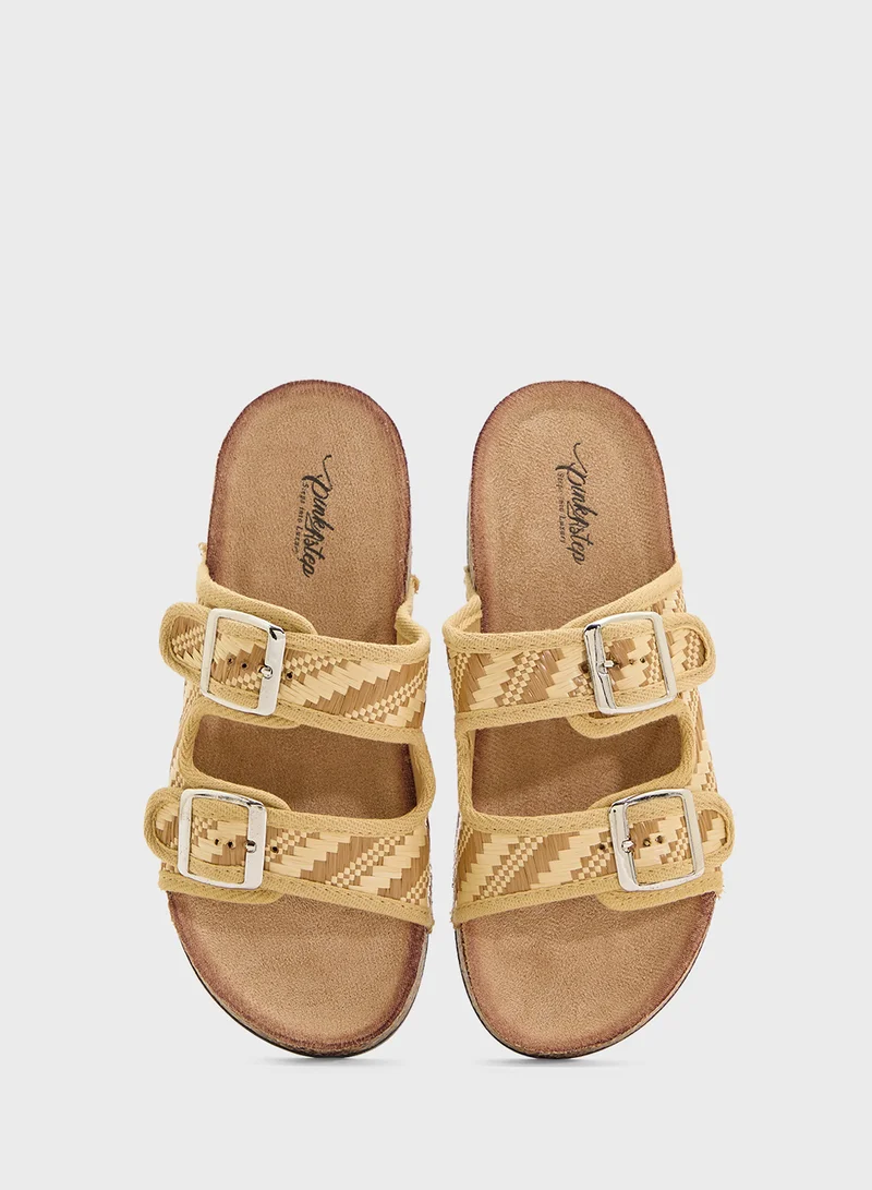Pink Step Ladies Casual Flat Sandal