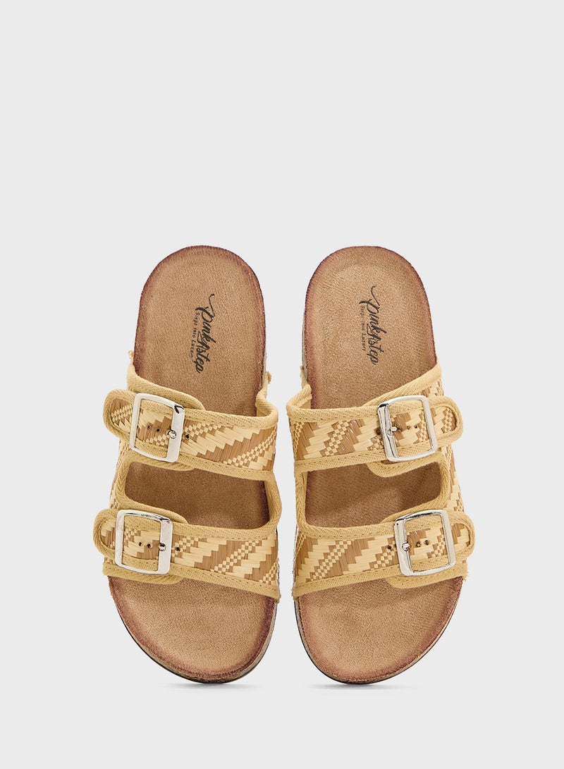 Pink Step Ladies Casual Flat Sandal - Image 4
