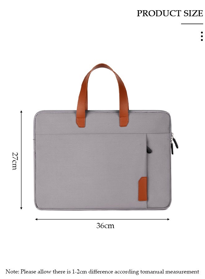 DUNISO 14 Inch Laptop Bag Lightweight Computer Bag Travel Business Briefcase Water Resistance Shoulder Messenger Bag for Men and Women Work Office - Image 2