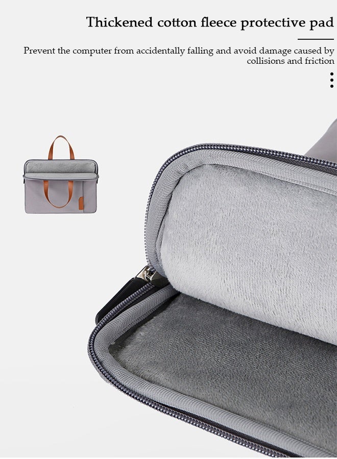 DUNISO 14 Inch Laptop Bag Lightweight Computer Bag Travel Business Briefcase Water Resistance Shoulder Messenger Bag for Men and Women Work Office - Image 5