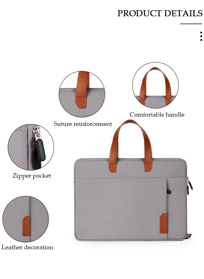 DUNISO 14 Inch Laptop Bag Lightweight Computer Bag Travel Business Briefcase Water Resistance Shoulder Messenger Bag for Men and Women Work Office - Image 3