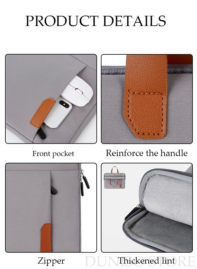 DUNISO 14 Inch Laptop Bag Lightweight Computer Bag Travel Business Briefcase Water Resistance Shoulder Messenger Bag for Men and Women Work Office - Image 3