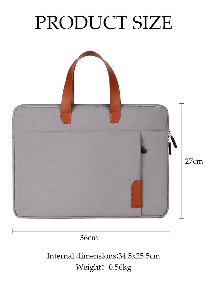 DUNISO 14 Inch Laptop Bag Lightweight Computer Bag Travel Business Briefcase Water Resistance Shoulder Messenger Bag for Men and Women Work Office - Image 4