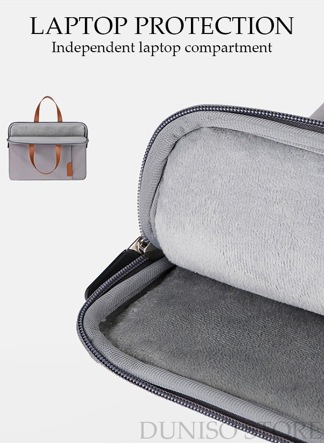 DUNISO 14 Inch Laptop Bag Lightweight Computer Bag Travel Business Briefcase Water Resistance Shoulder Messenger Bag for Men and Women Work Office - Image 5
