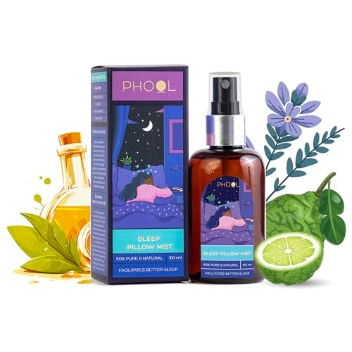 PHOOL LUXURY INCENSE Sleep Pillow Mist - 100 Ml |100% Pure And Natural|Aromatic,Calming & Relaxing Pillow Mist|Helps In Nerve Relaxation|Chamomile & Lavender Extract Sleep Support - Image 1